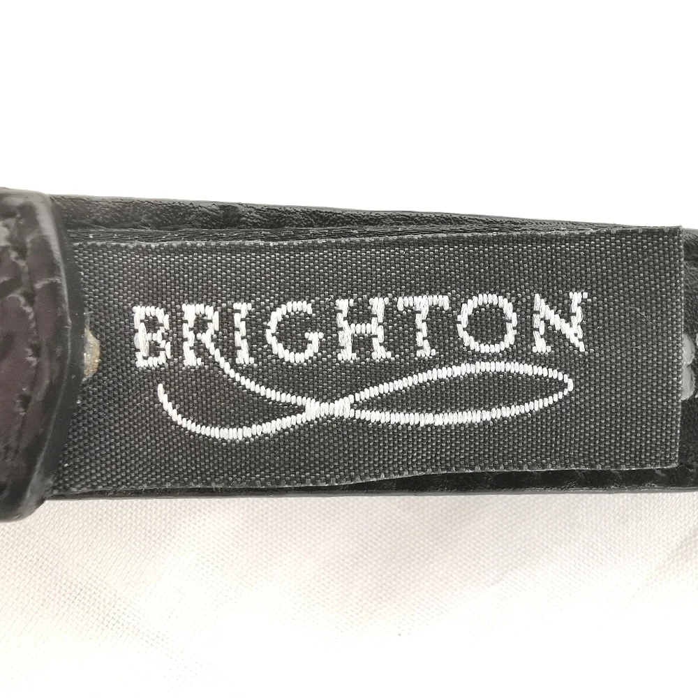 Brighton Vtg Women's Medium Silver Tone Bow Belt